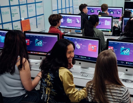 Students in a class all using Checkology