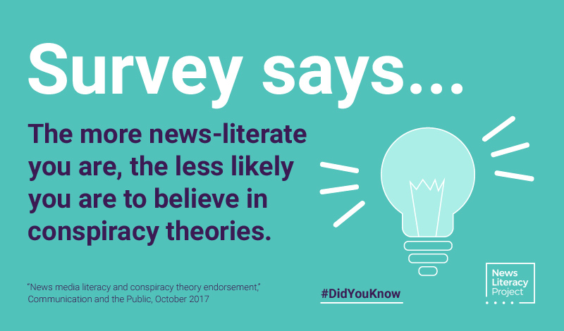 News literate are less likely to believe conspiracy theories