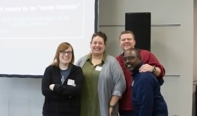 Georgia educators with Erin Wilder at a NewsLitCamp in Columbia, South Carolina, in January 2020.