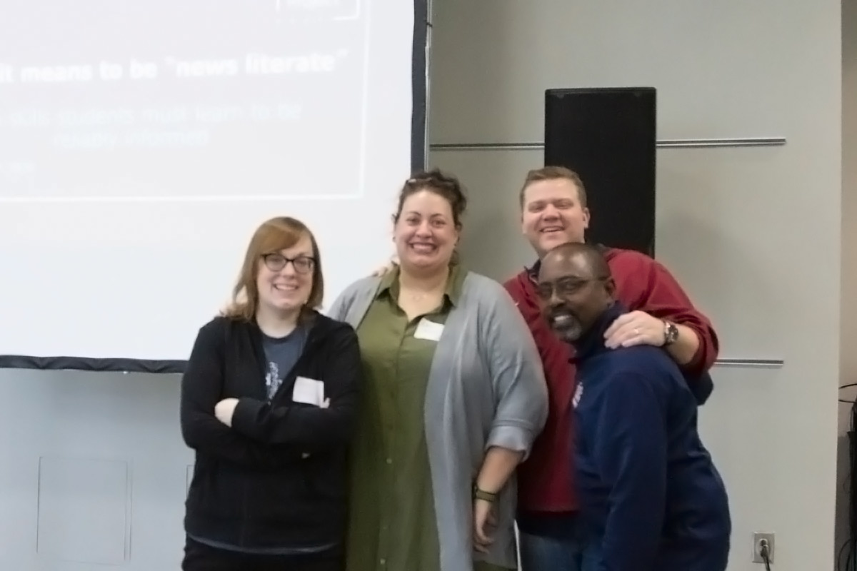 Georgia educators with Erin Wilder at a NewsLitCamp in Columbia, South Carolina, in January 2020.