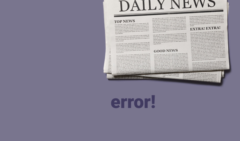 errors in the news