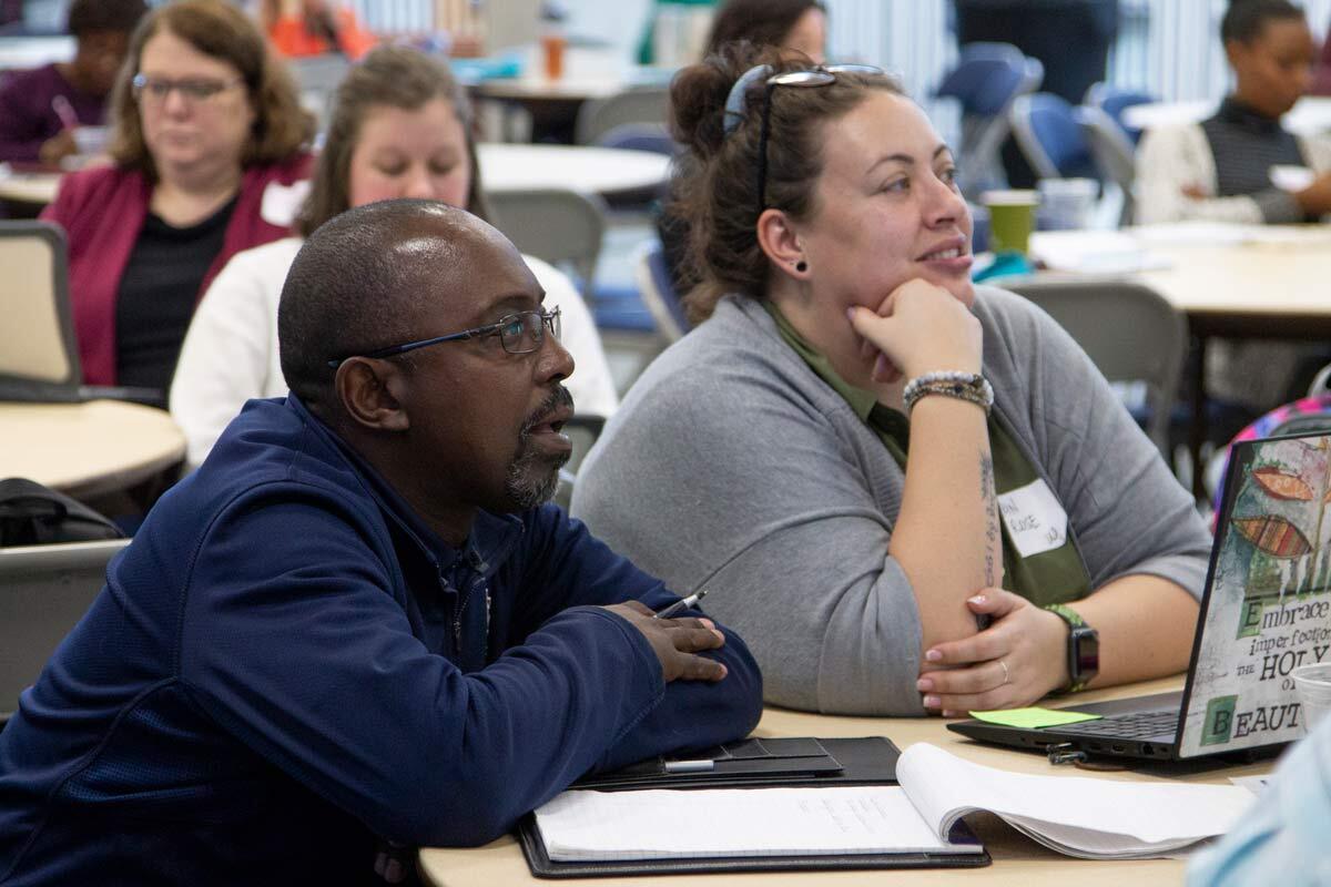 image of two people at columbia newslitcamp 2020