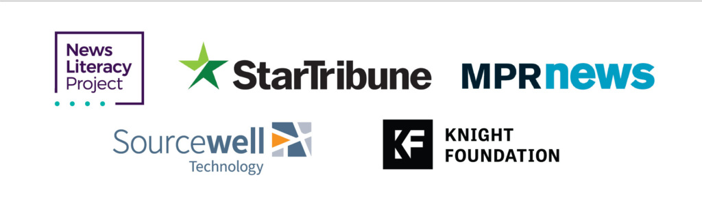 newslit camp Minnesota sponsors, including NLP, Star Tribune, MPR News, Sourcewell, and Knight Foundation