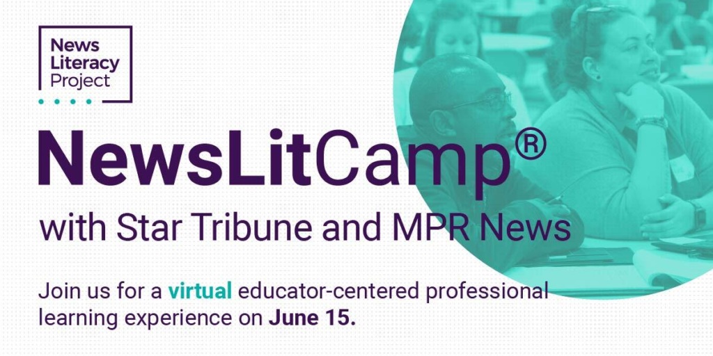 News Lit Camp with Star Tribune and MPR News banner
