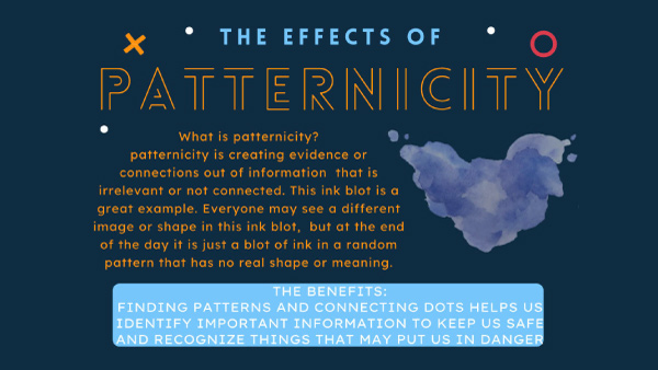 Student Grace Bradley's Patternicity poster