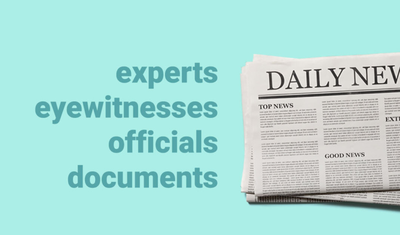 experts, witnesses, officials, documents