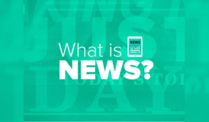 Illustration of the title "What Is News?"