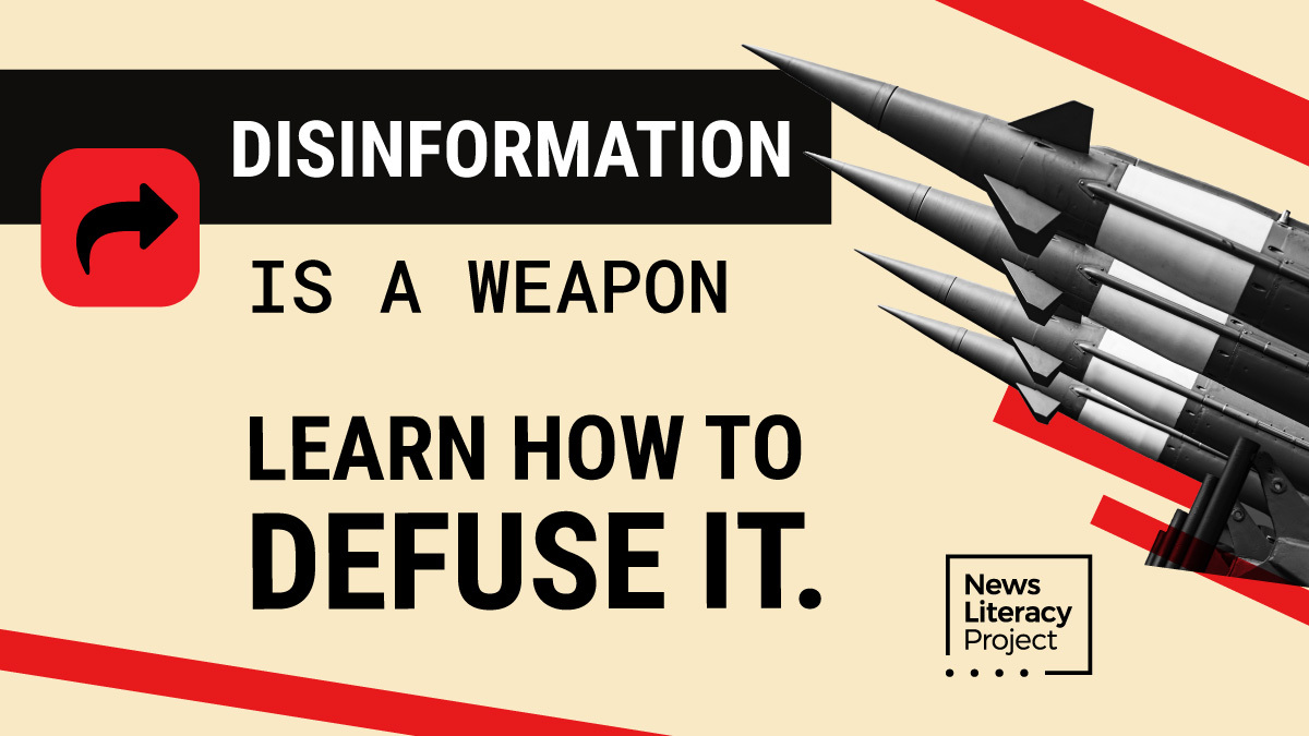 Disinformation is a weapon. Learn how to defuse it.