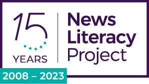 News Literacy Project 15th anniversary logo