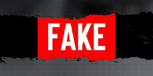 A thumbnail image of the word FAKE against a red and black background.