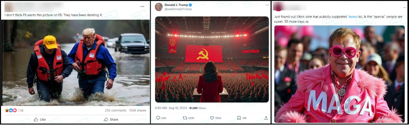 election-related images alter by AI