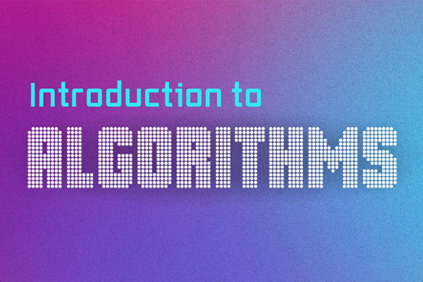 A thumbnail illustration of the words “Introduction to Algorithms” on a purple background.