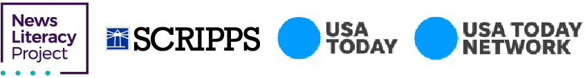 Sponsors of National News Literacy Week: the News Literacy Project, Scripps, USA Today and USA Today Network.