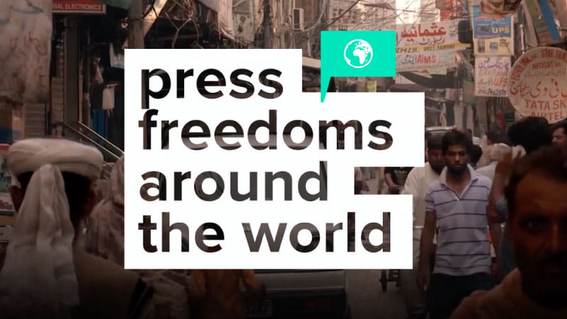 Press freedoms around the world