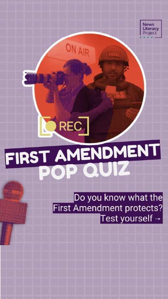 First Amendment Pop Quiz.