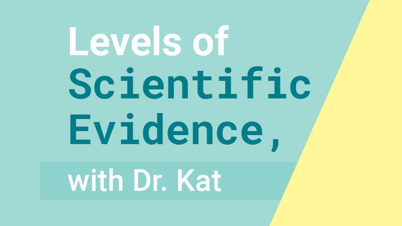 Levels of scientific evidence infographic