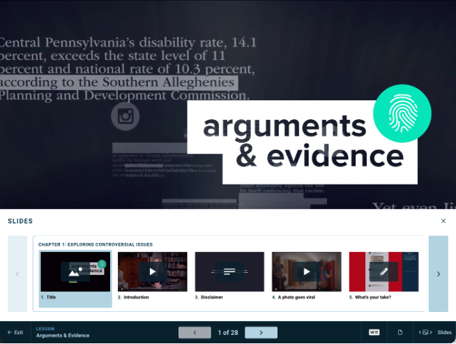 Checkology teacher dashboard — lessons completed report
